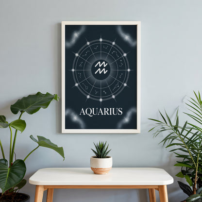 Aquarius Birth Wall Art