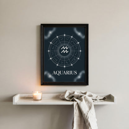 Aquarius Birth Wall Art