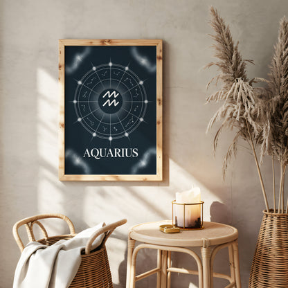 Aquarius Birth Wall Art