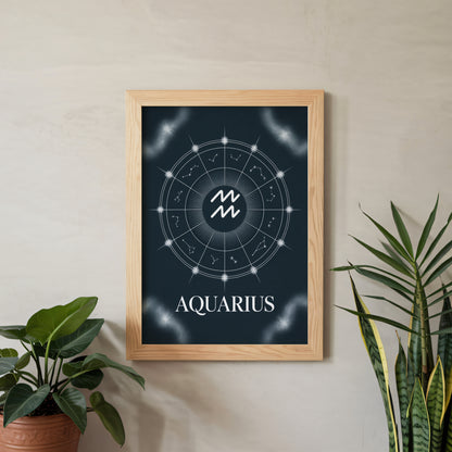Aquarius Birth Wall Art