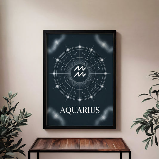 Aquarius Birth Wall Art