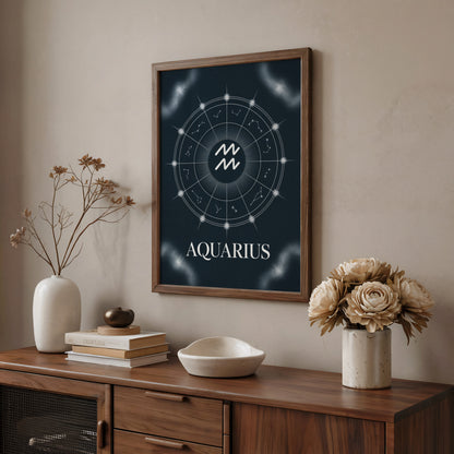 Aquarius Birth Wall Art