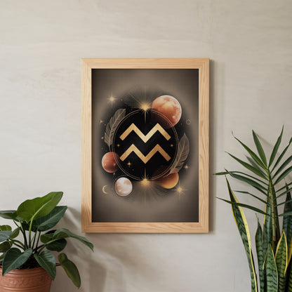 Aquarius Bold Wall Art