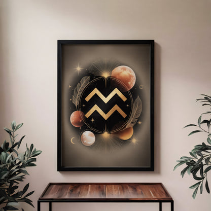 Aquarius Bold Wall Art