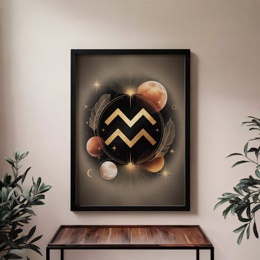 Aquarius Bold Wall Art