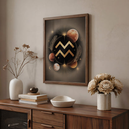Aquarius Bold Wall Art