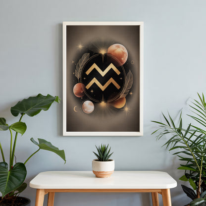Aquarius Bold Wall Art