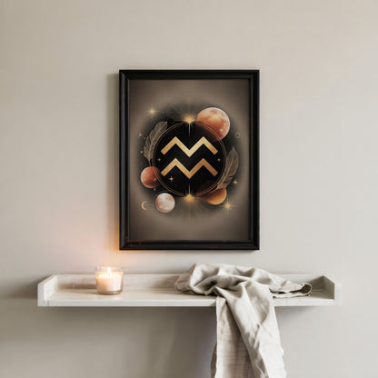 Aquarius Bold Wall Art