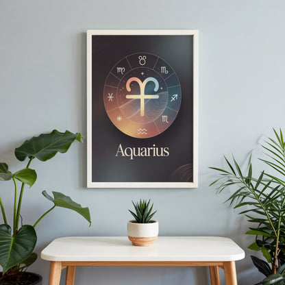 Aquarius Colour Wall Art