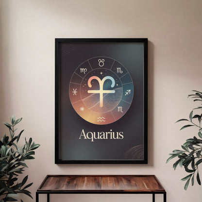 Aquarius Colour Wall Art