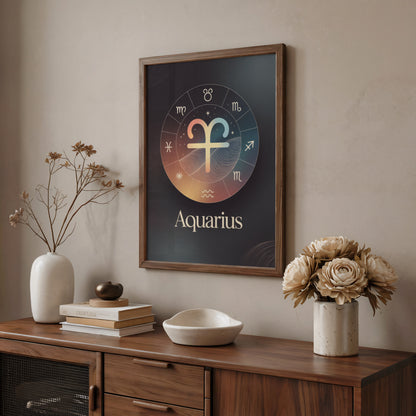 Aquarius Colour Wall Art