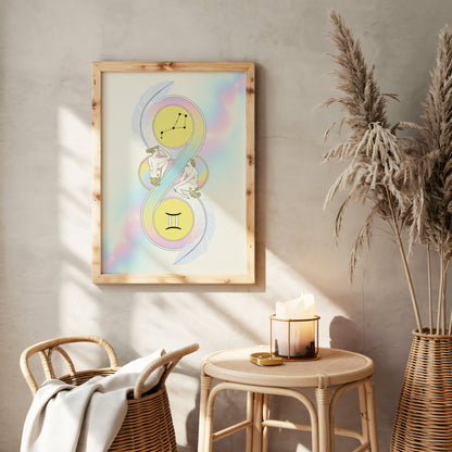 Gemini Vibrant Wall Art