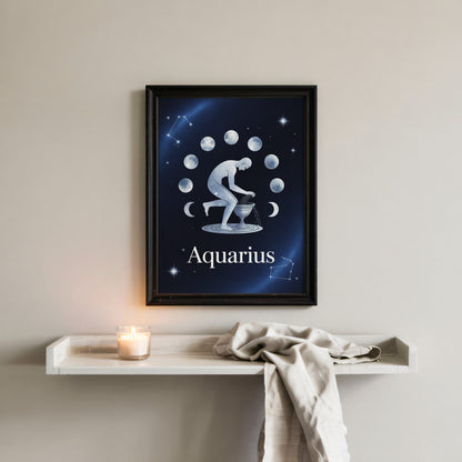 Aquarius Detailed Wall Art
