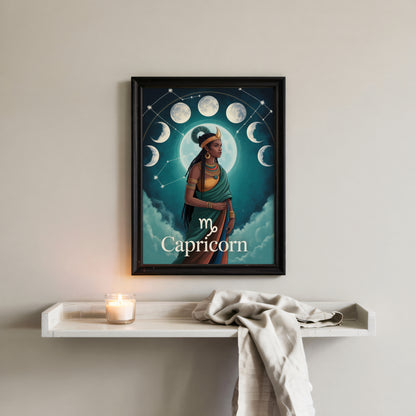 Capricorn Mystical Wall Art