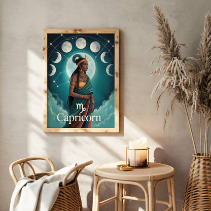 Capricorn Mystical Wall Art