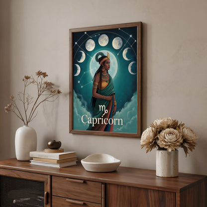 Capricorn Mystical Wall Art