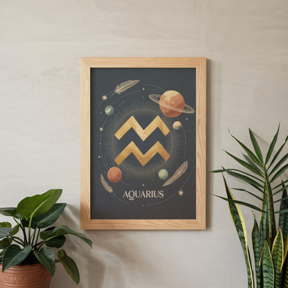 Aquarius High Contrast Wall Art