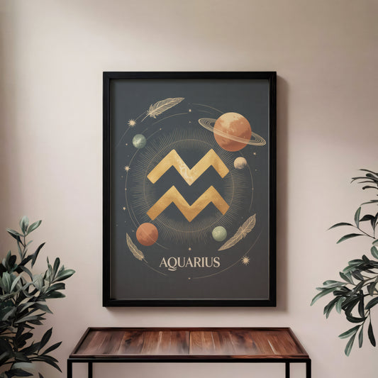 Aquarius High Contrast Wall Art