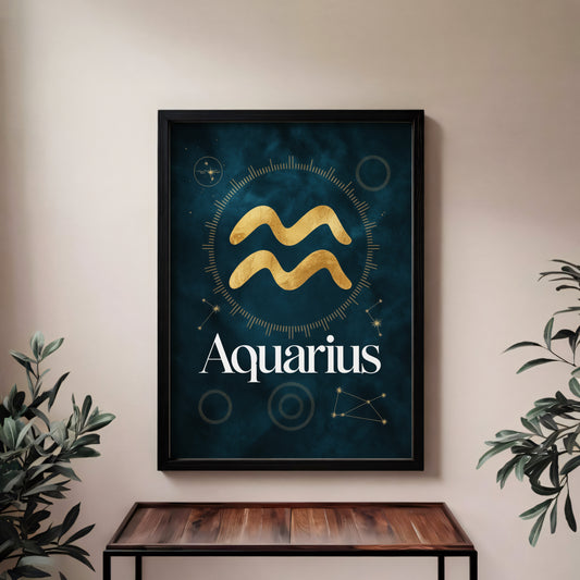 Aquarius Bold Wave Wall Art