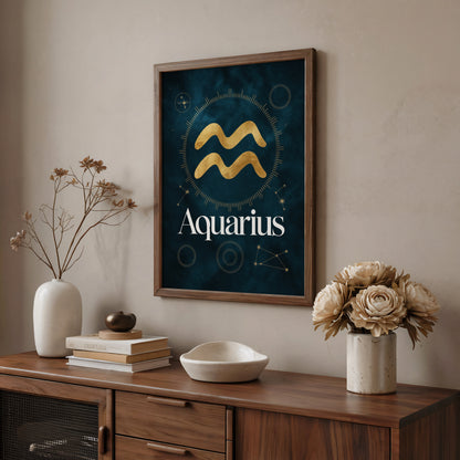Aquarius Bold Wave Wall Art