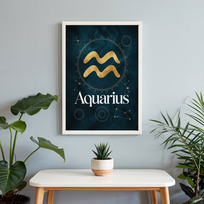 Aquarius Bold Wave Wall Art