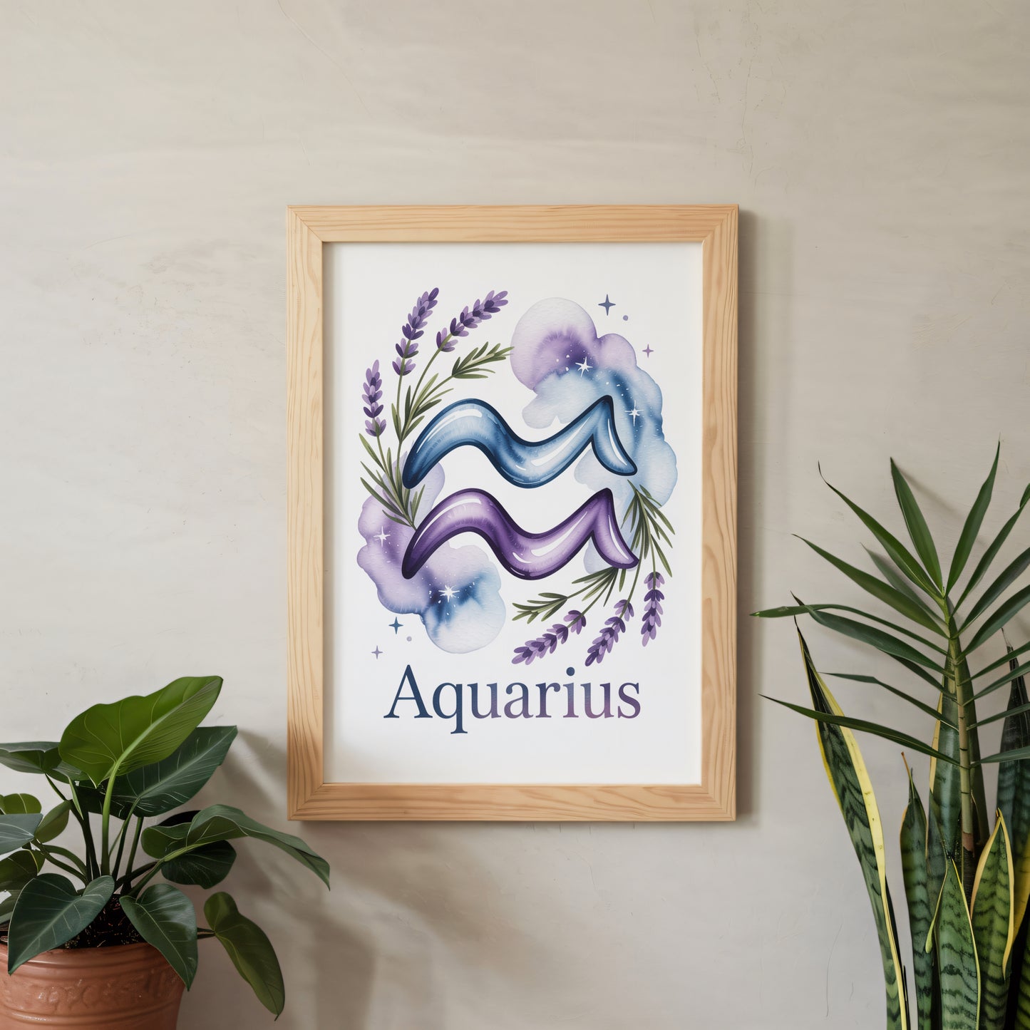 Aquarius Earth Wall Art