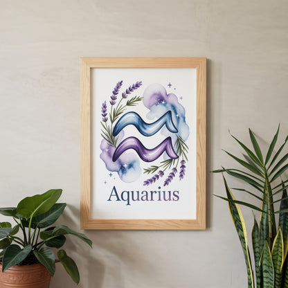 Aquarius Earth Wall Art