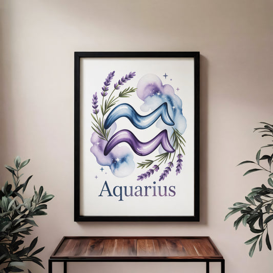 Aquarius Earth Wall Art