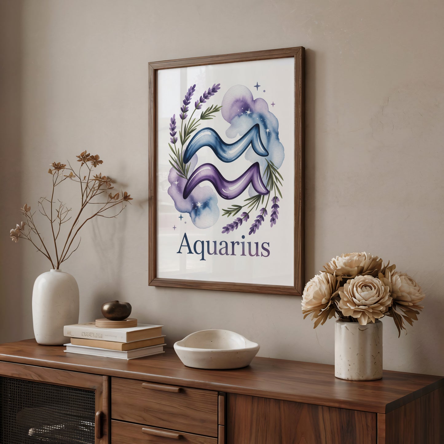 Aquarius Earth Wall Art
