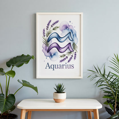 Aquarius Earth Wall Art
