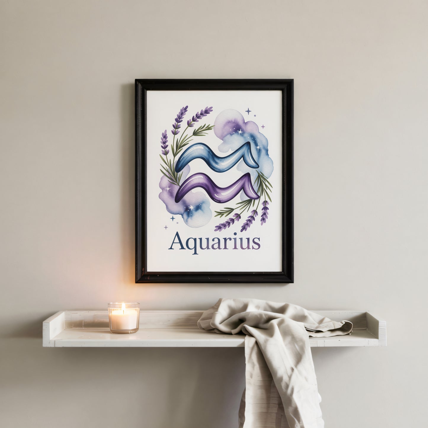 Aquarius Earth Wall Art