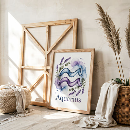 Aquarius Earth Wall Art