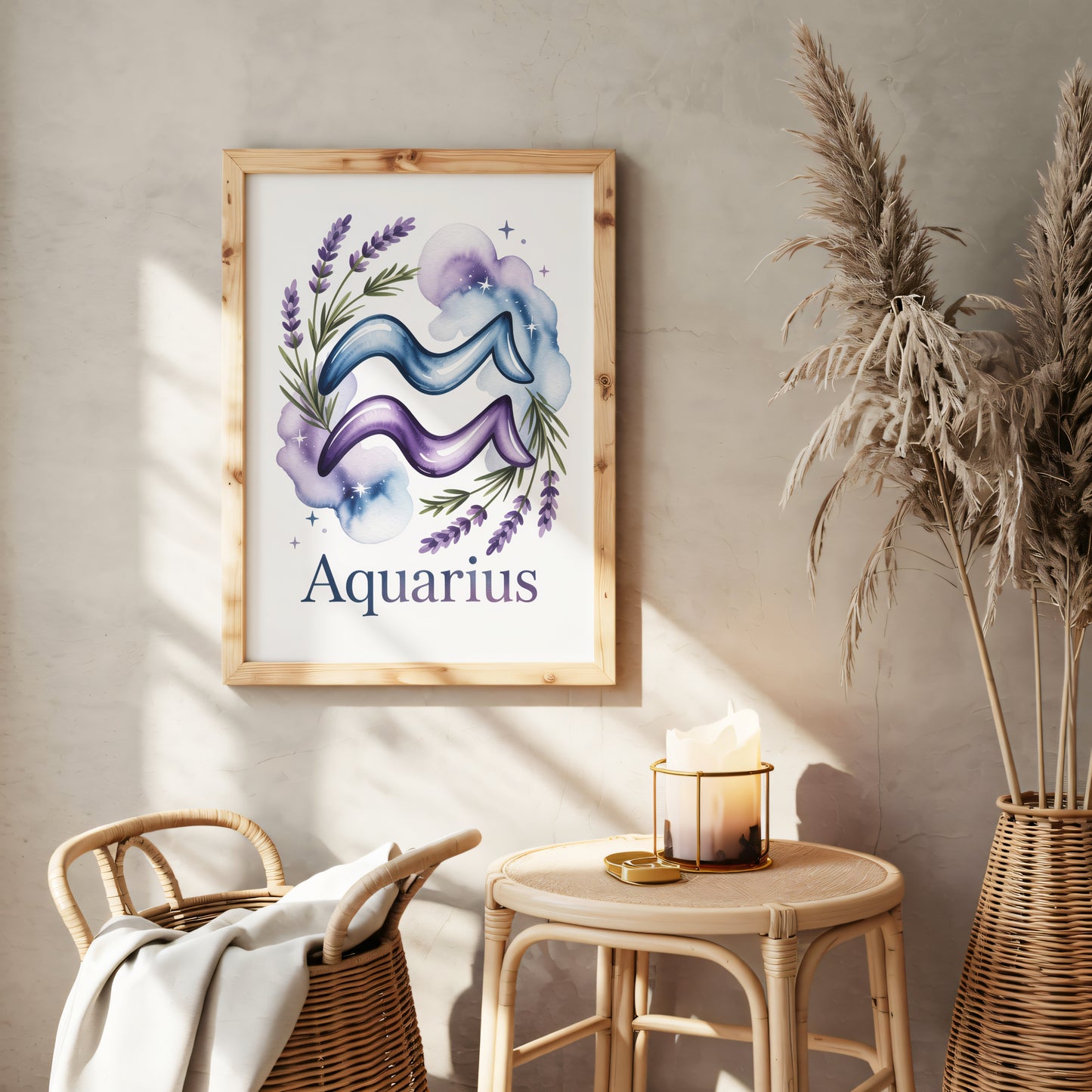 Aquarius Earth Wall Art