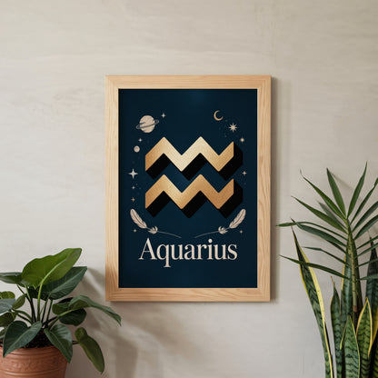 Aquarius Subtle Wall Art