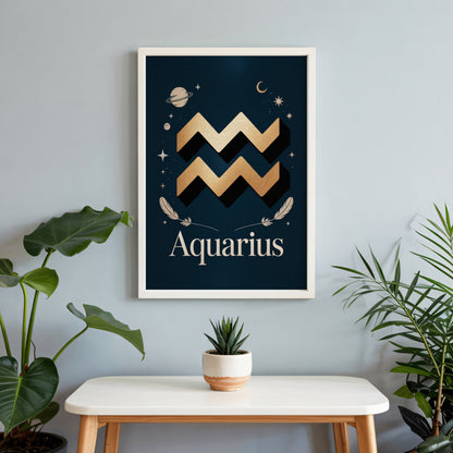 Aquarius Subtle Wall Art