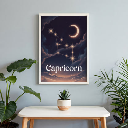 Capricorn Celestial Wall Art