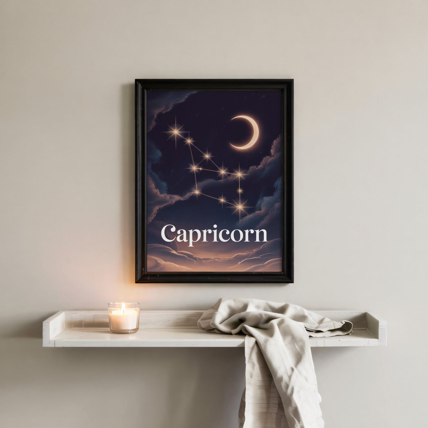 Capricorn Celestial Wall Art