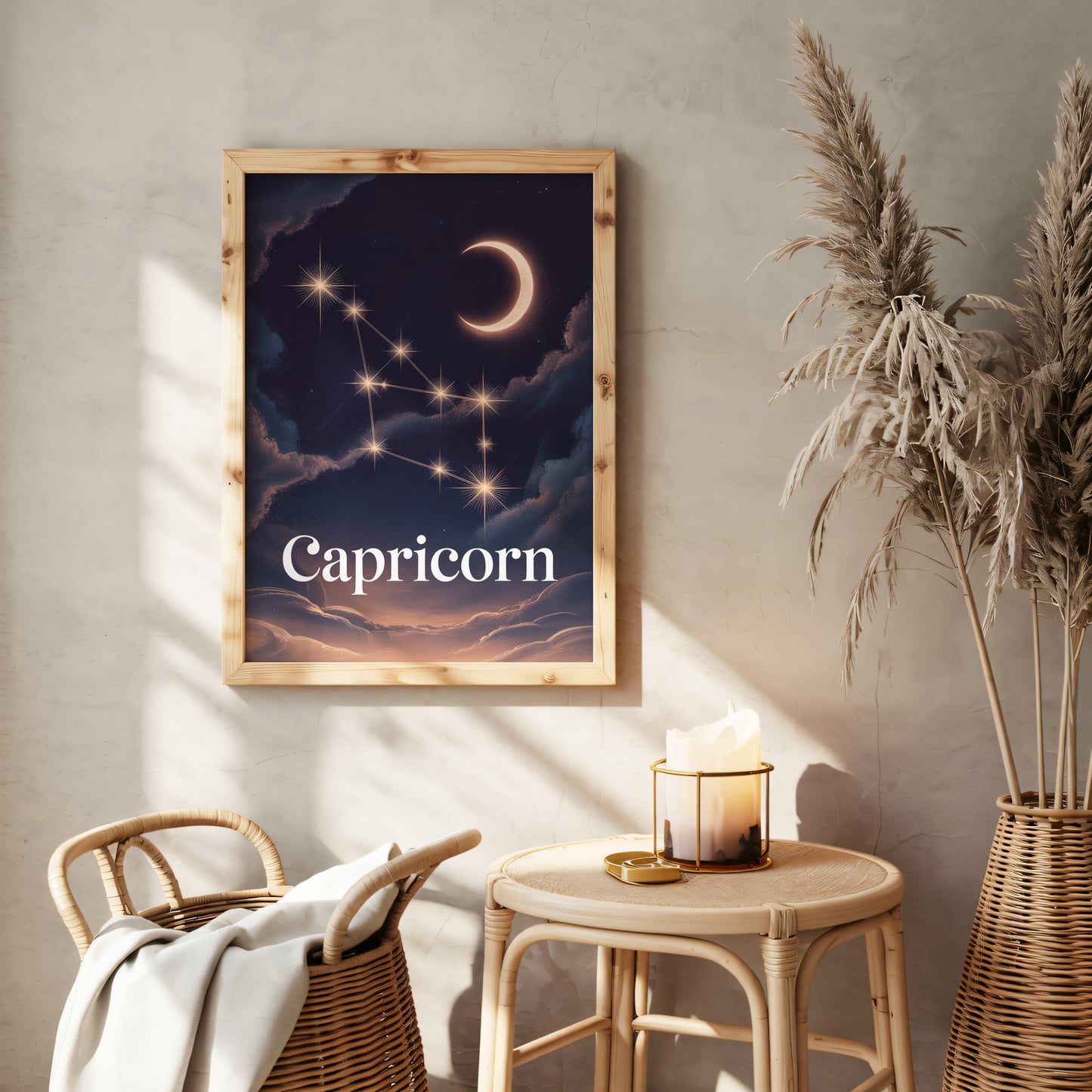 Capricorn Celestial Wall Art