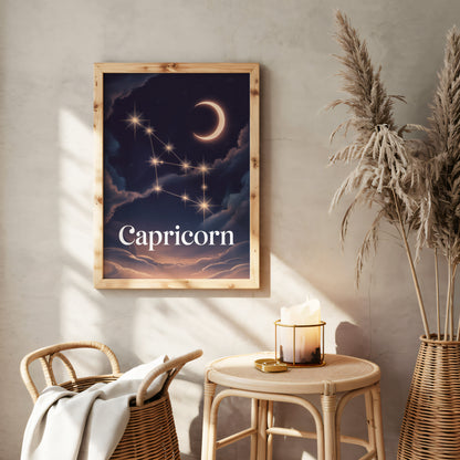 Capricorn Celestial Wall Art
