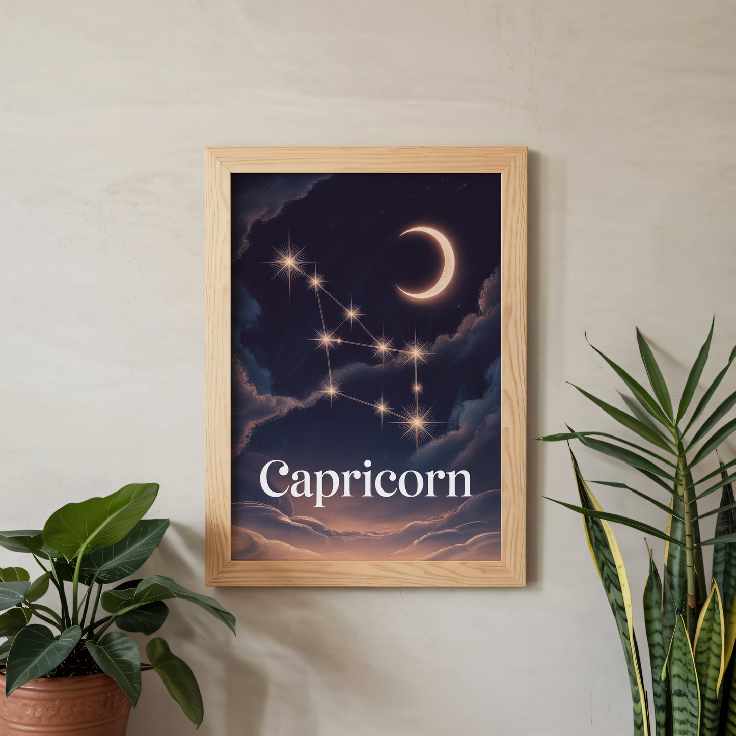 Capricorn Celestial Wall Art