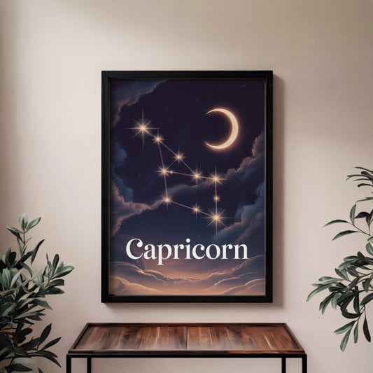 Capricorn Celestial Wall Art
