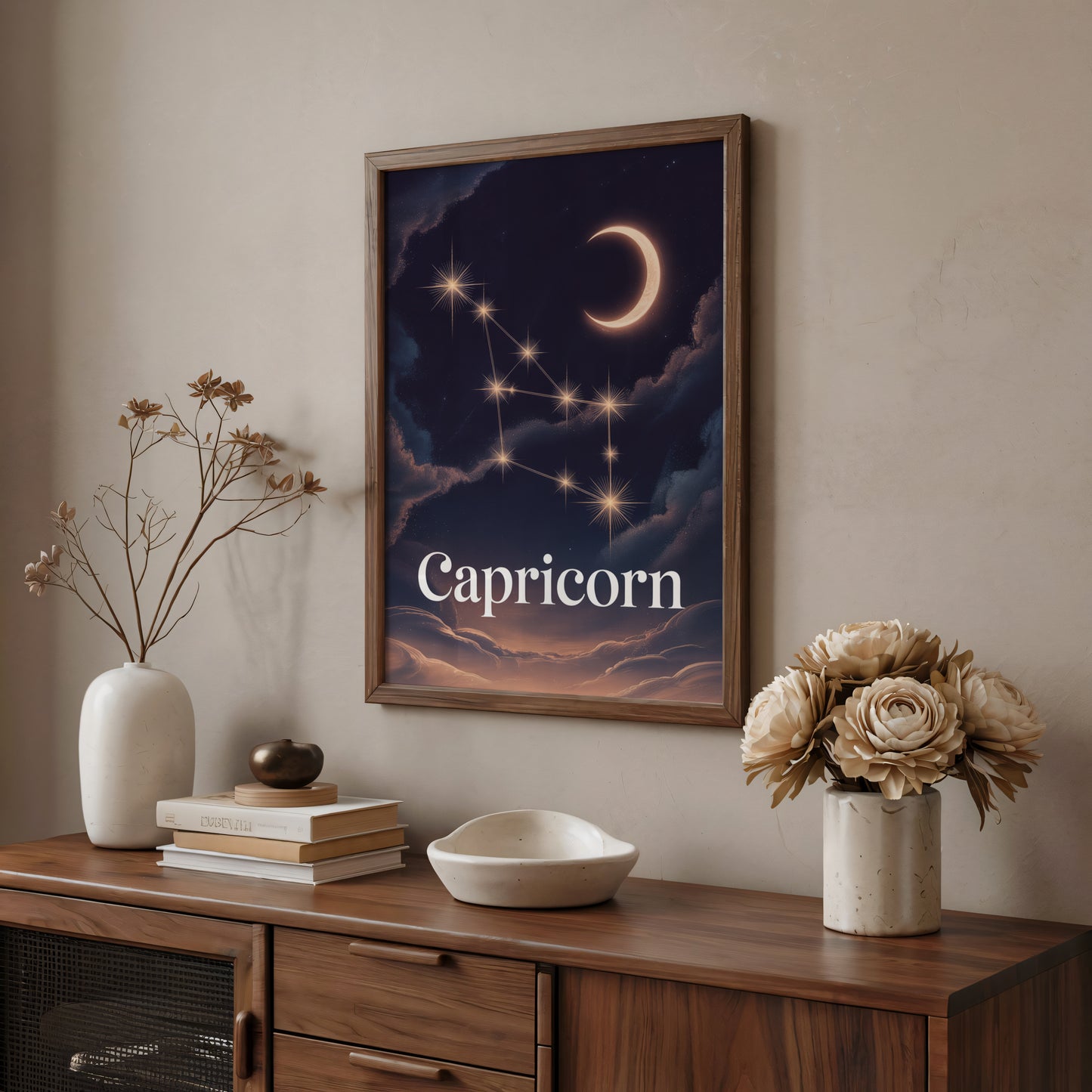 Capricorn Celestial Wall Art