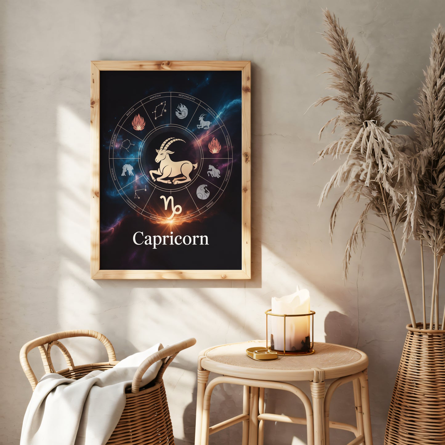 Capricorn Circular Wall Art