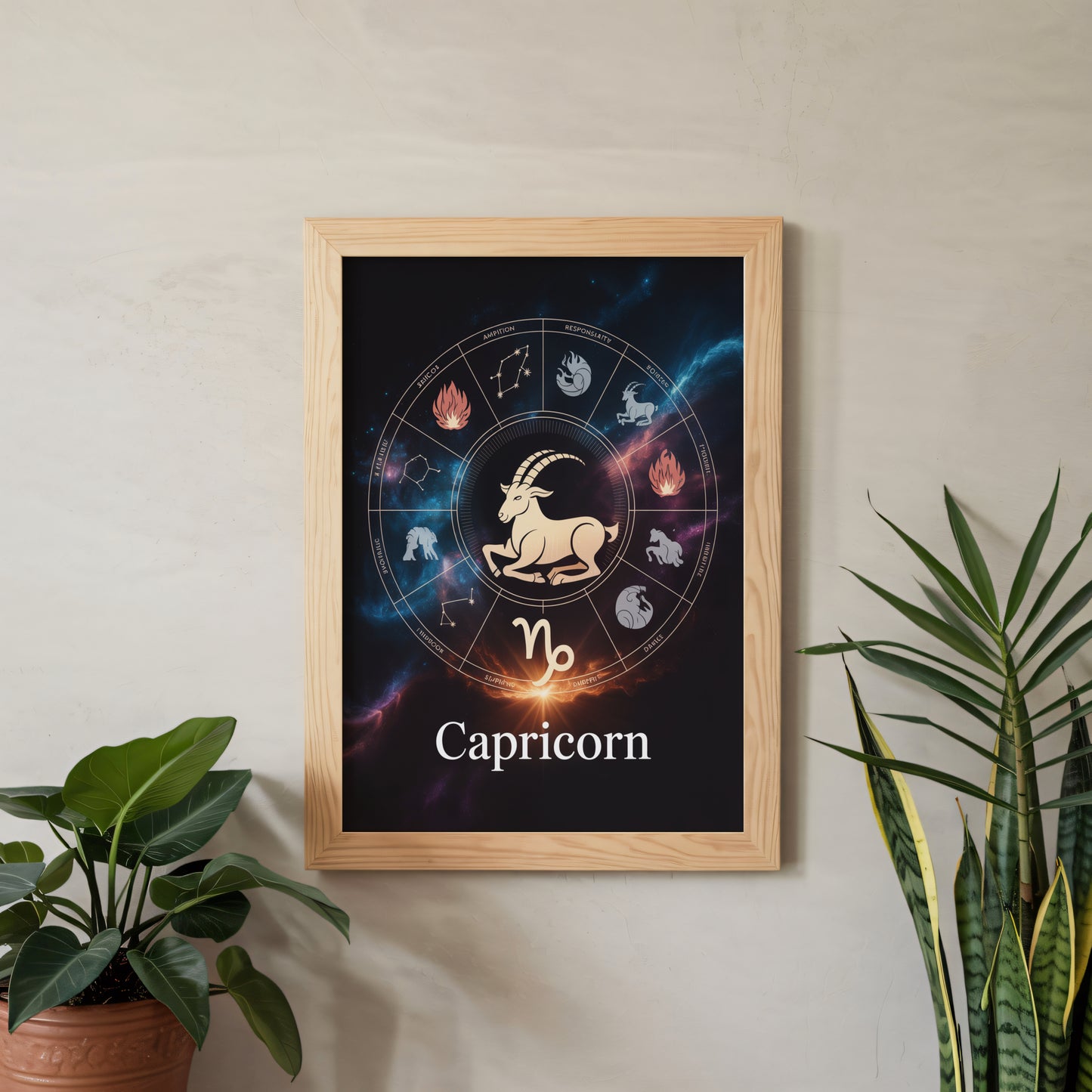 Capricorn Circular Wall Art