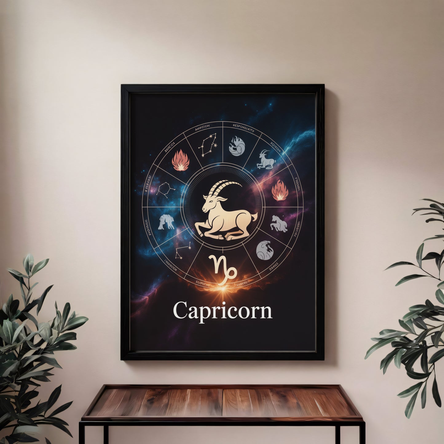 Capricorn Circular Wall Art