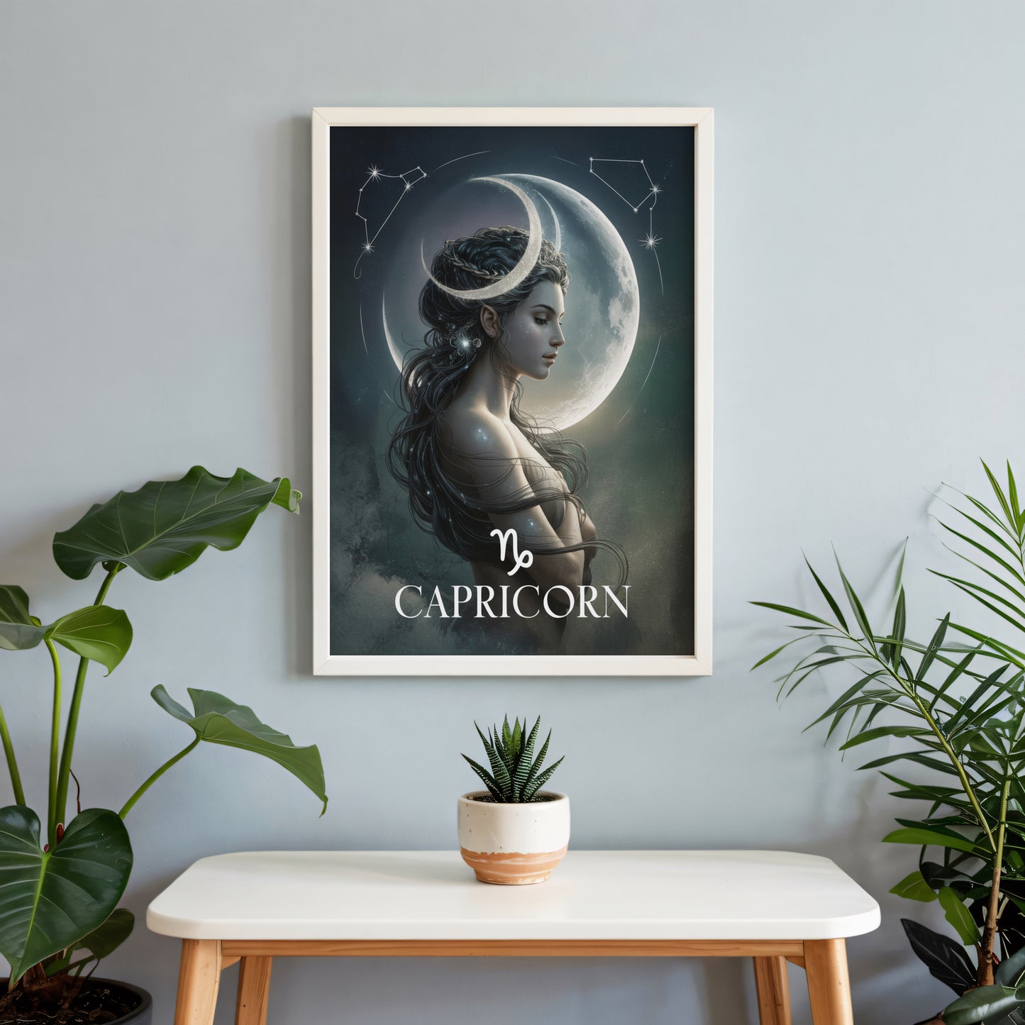 Capricorn Wispy Mystical Wall Art