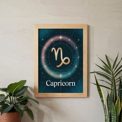 Capricorn Elegant Wall Art