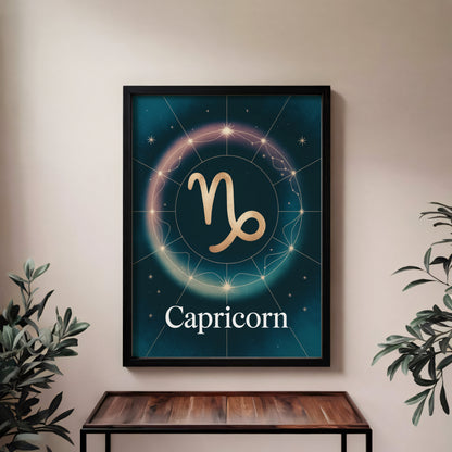 Capricorn Elegant Wall Art