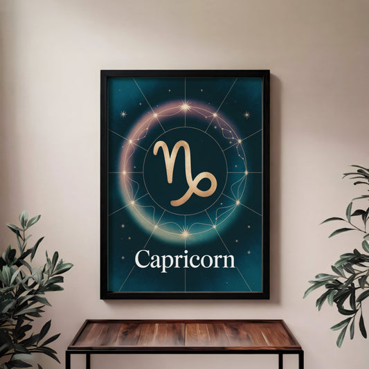 Capricorn Elegant Wall Art