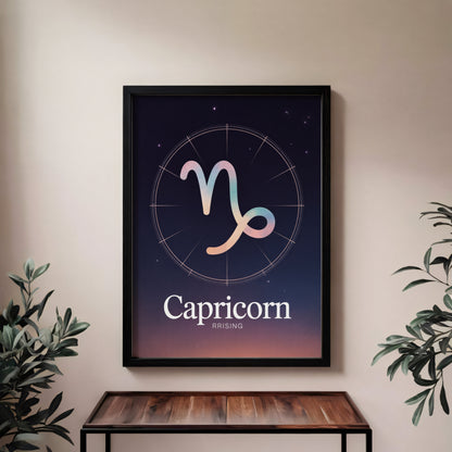 Capricorn Birth Wall Art
